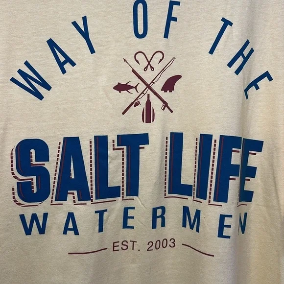 Salt Life Watermen Tee | Short Sleeve | Men’s Large | NWT - Picture 2 of 4
